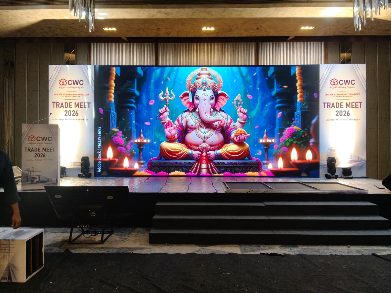 MJ Events #18 - Luxury Wedding Stage Backdrop Decoration Bengaluru